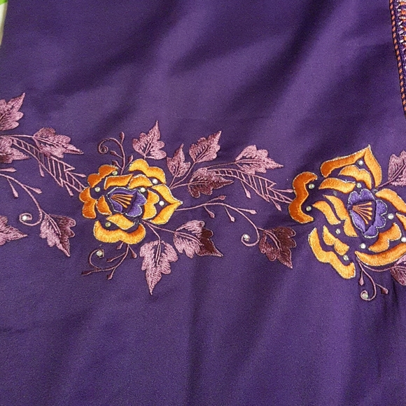 Formal two-piece Moroccan formal dress with belt - Picture 2 of 4